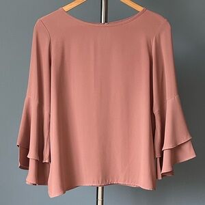 Loft Mixed Jersey Blouse